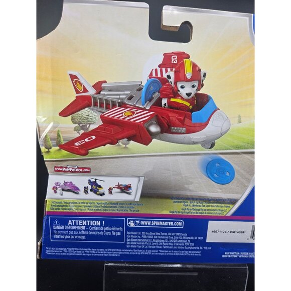 Paw Patrol Air Rescue Marshall Hero Hydro Plane Toy With Figure Nickelodeon Age - Picture 6 of 7